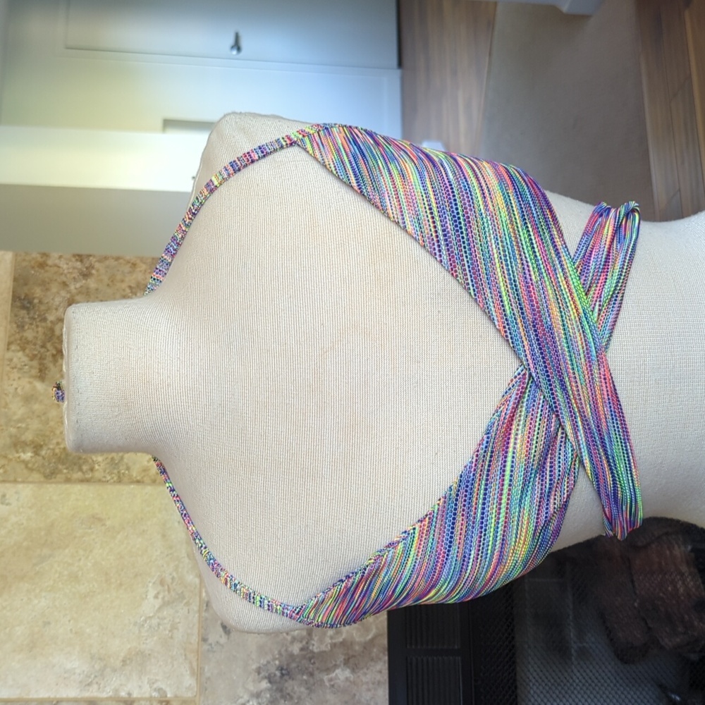 Medium Aerie Scoop Encolure Degagee Bikini Swim Top Beach Pool Vacation